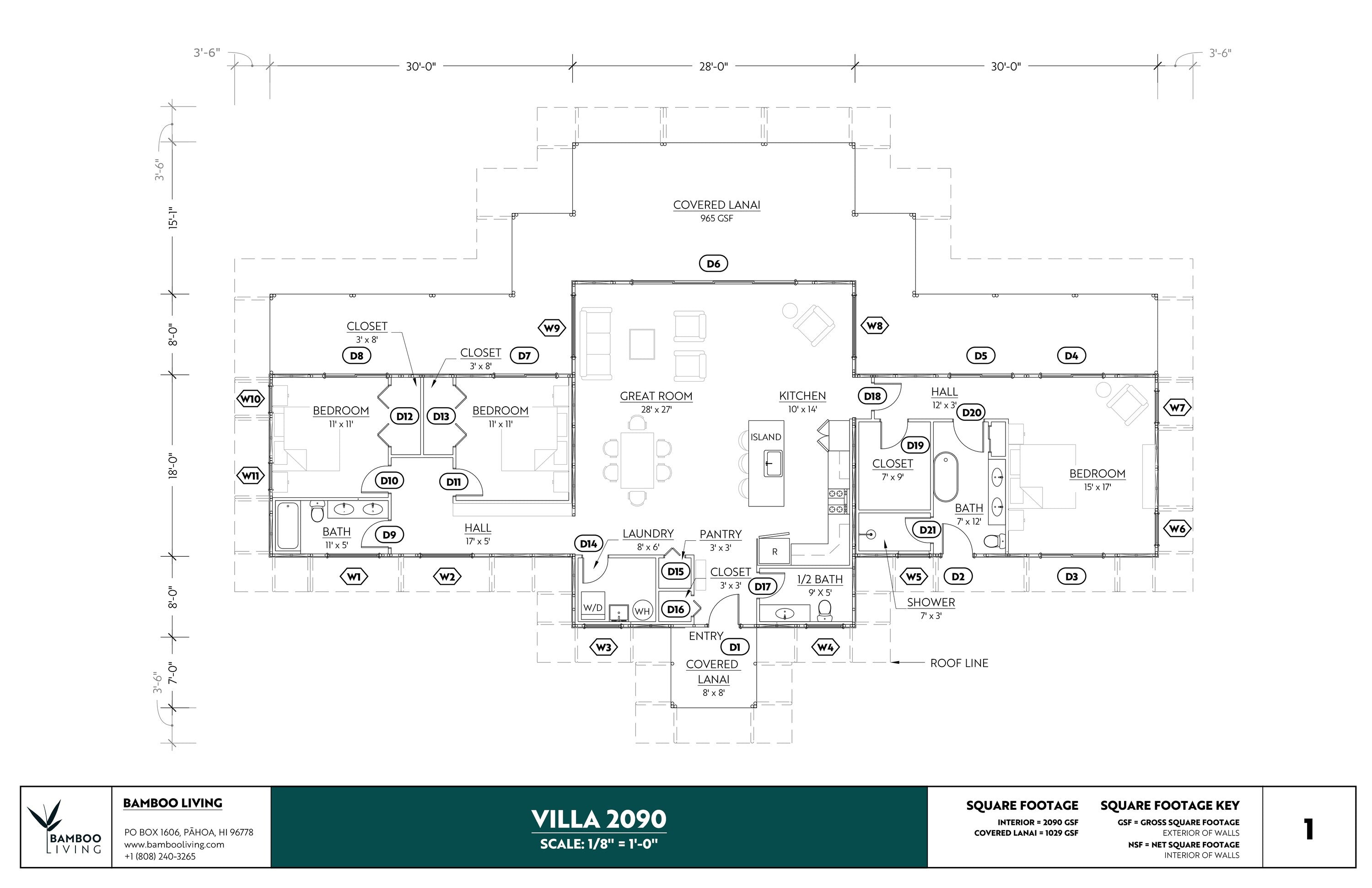 VILLA 2090 Base Plans