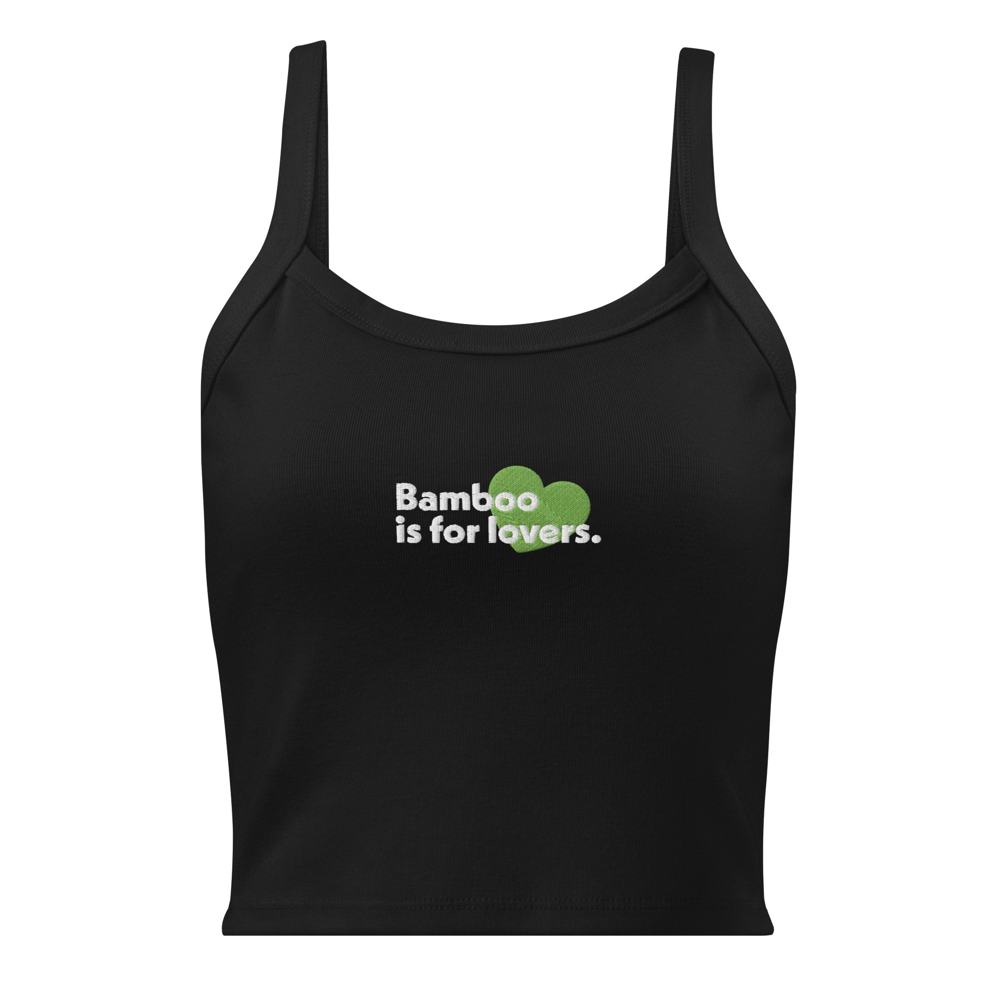 WOMEN'S BLACK MICRO-RIB TANK — $28
