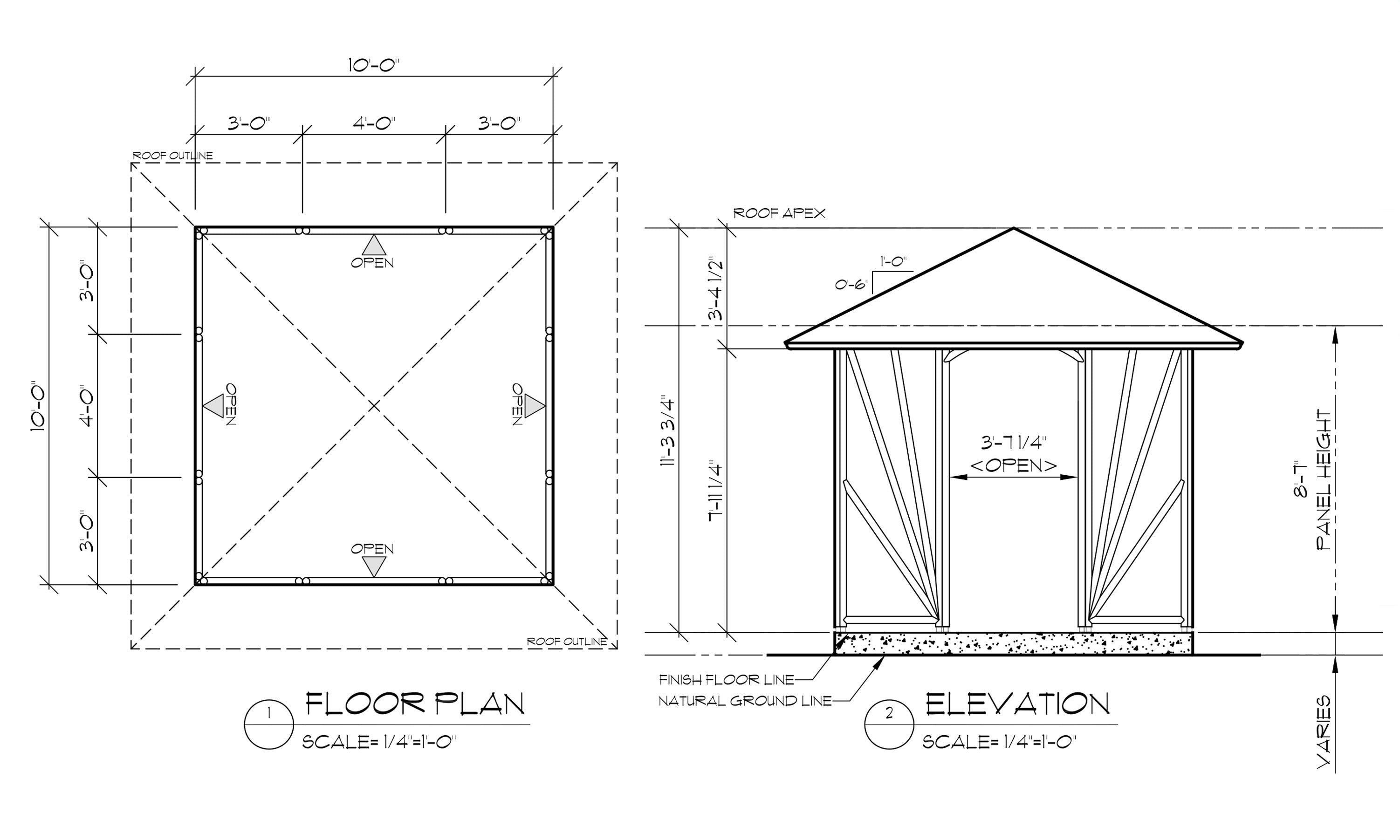 SQUARE GAZEBOS