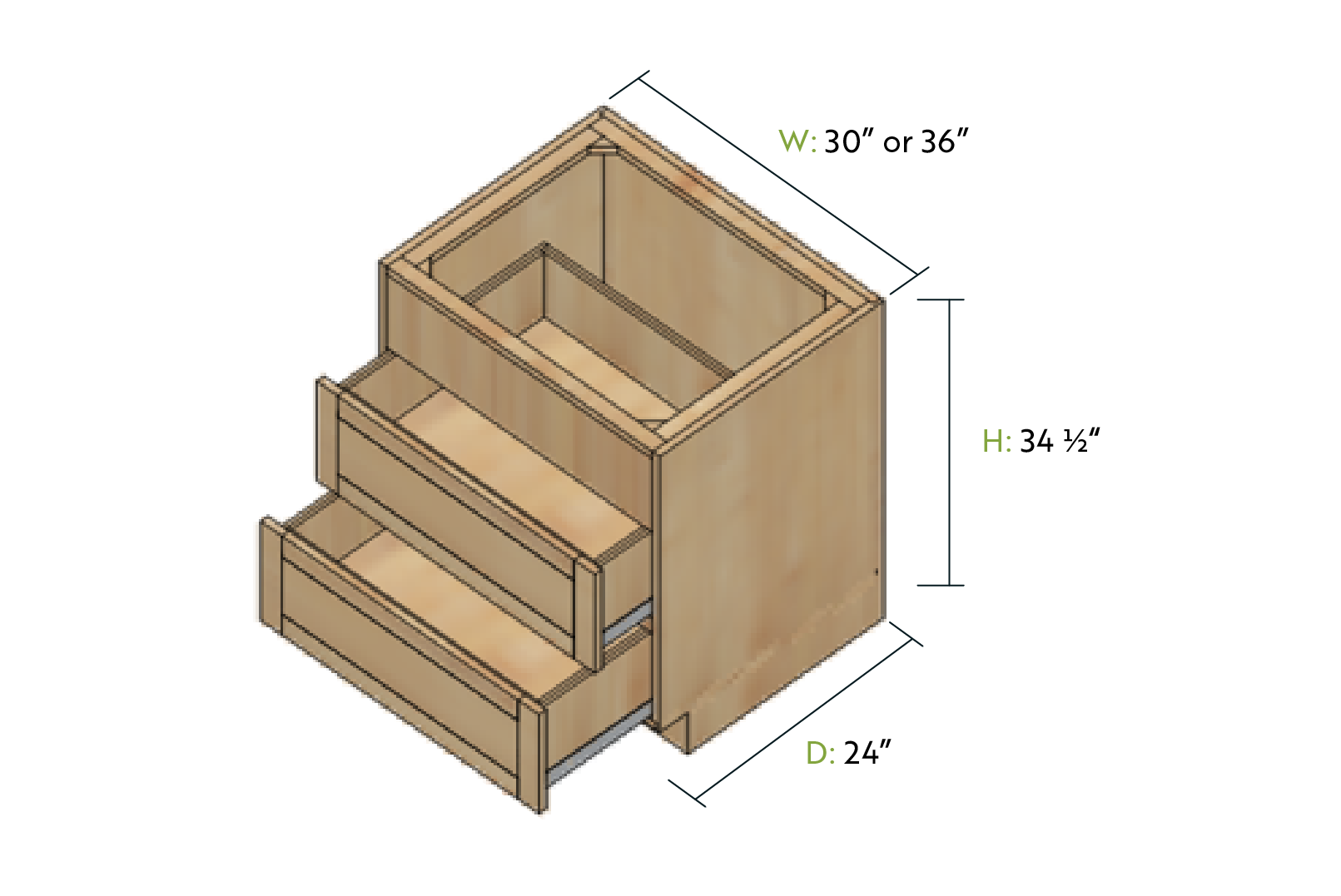 BASE CABINET OPTIONS