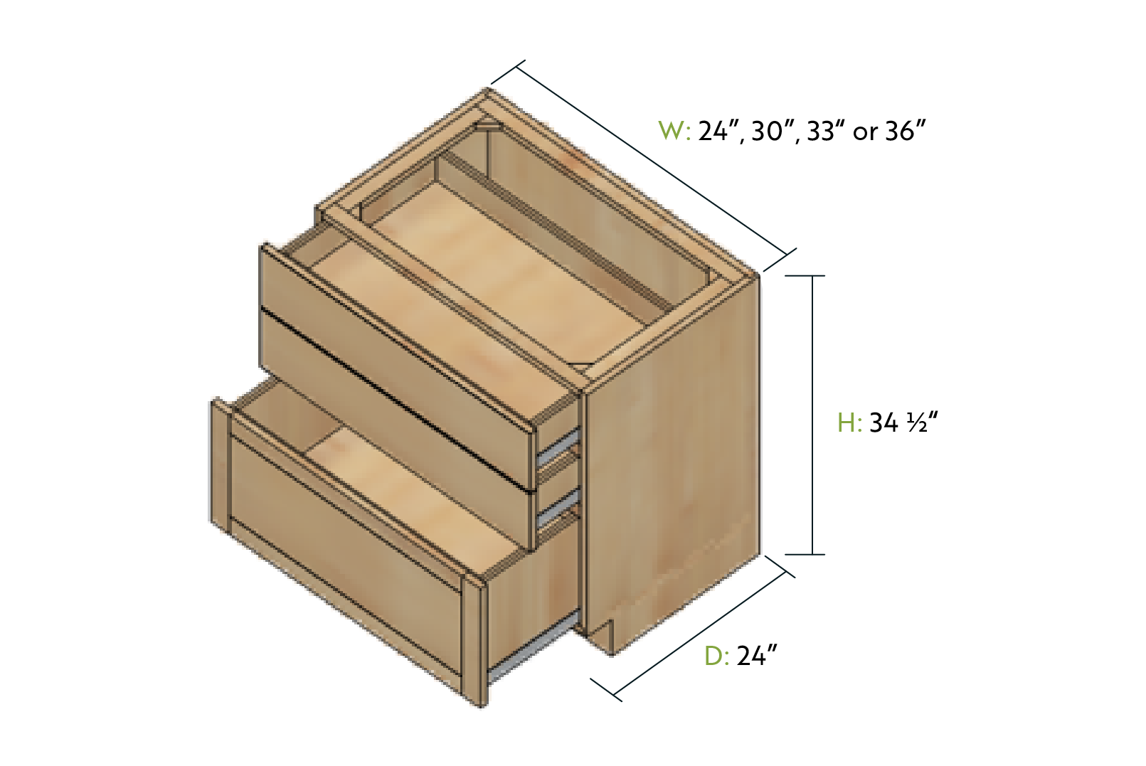 BASE CABINET OPTIONS