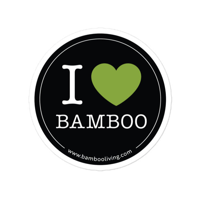 3" I LOVE BAMBOO STICKER — $4